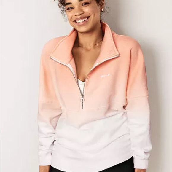 VICTORIA’S SECRET PINK Dip Dye Varsity Crew. - Picture 3 of 6